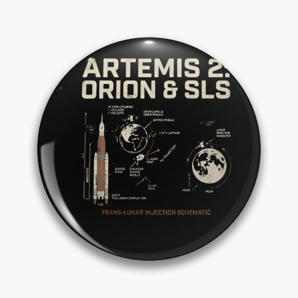 Item preview, Artemis 2 Mission Schematic - Orion & SLS Lunar Flight Path Infographic designed and sold by ZyxDes.