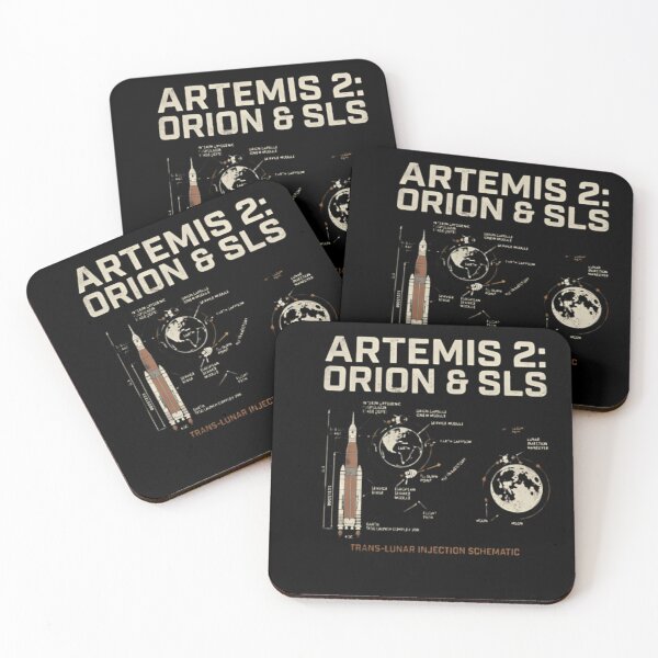 Item preview, Artemis 2 Mission Schematic - Orion & SLS Lunar Flight Path Infographic designed and sold by ZyxDes.