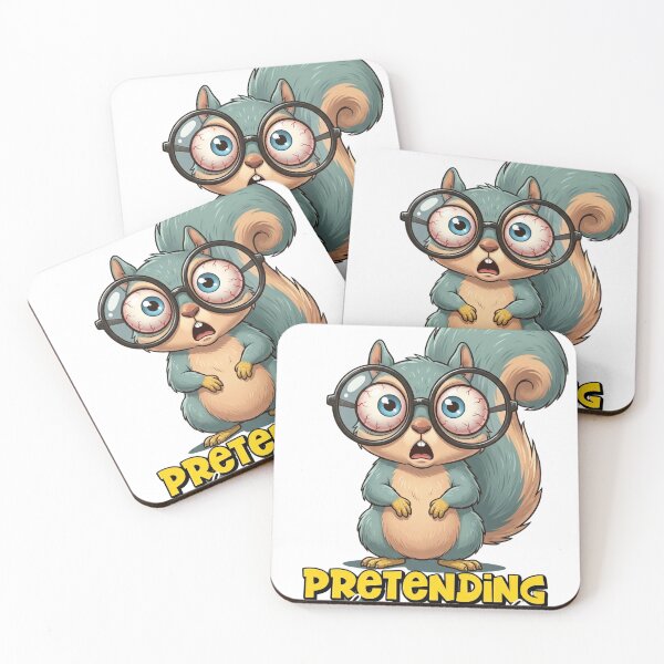 Item preview, Funny Squirrel Pretending to Be Normal – Awkward Humor Meme Design designed and sold by ColorFlick.
