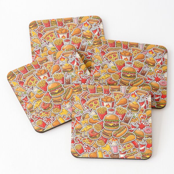 Item preview, Ultimate Fast Food Sticker Bomb – Junk Food Madness designed and sold by RH Design Lab.