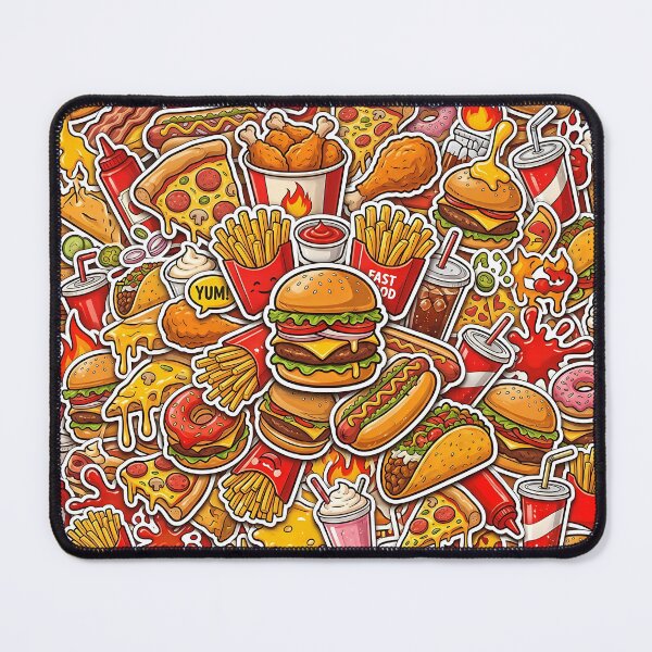 Item preview, Ultimate Fast Food Sticker Bomb – Junk Food Madness designed and sold by RH Design Lab.