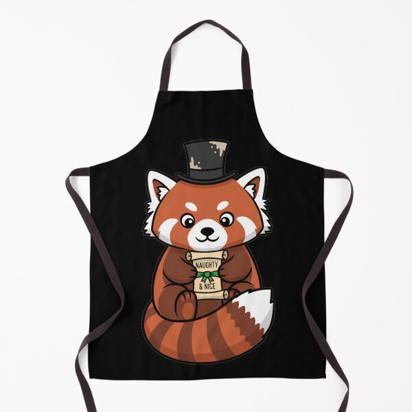 Item preview, Cute Red Panda Naughty and Nice Holiday Scroll designed and sold by k3rstman1.
