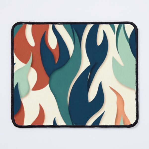 Item preview, Retro Flame Abstract Pattern Bold Color Wavy Fire Design designed and sold by GrowNest.