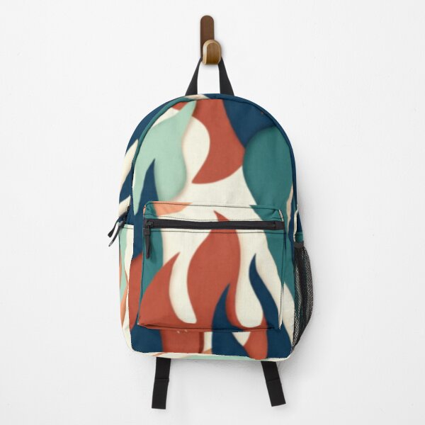 Item preview, Retro Flame Abstract Pattern Bold Color Wavy Fire Design designed and sold by GrowNest.