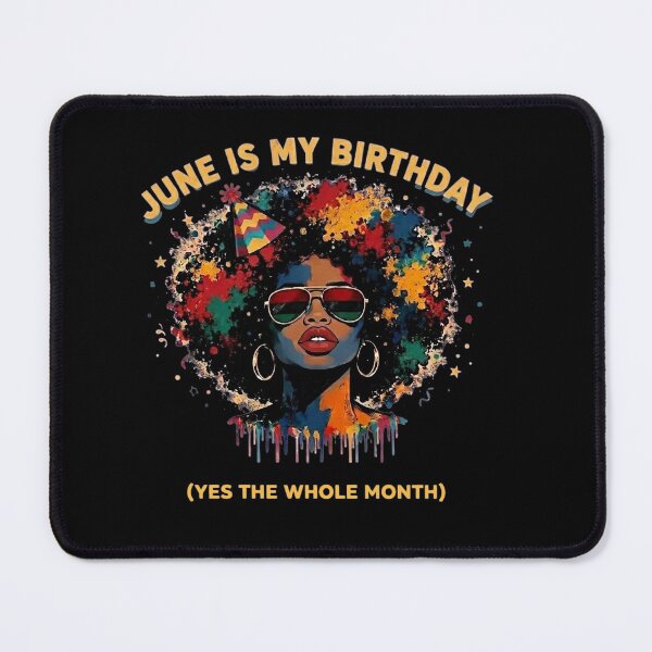 Item preview, June is My Birthday African American Woman Melanin Queen designed and sold by clothesy7.