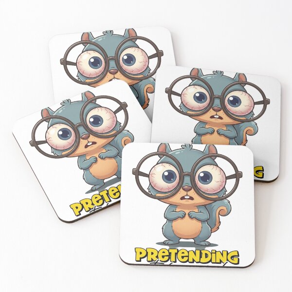 Item preview, Funny Squirrel Pretending to Be Normal – Awkward Humor Meme Design designed and sold by ColorFlick.