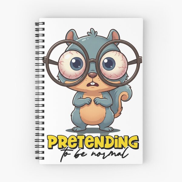 Item preview, Funny Squirrel Pretending to Be Normal – Awkward Humor Meme Design designed and sold by ColorFlick.