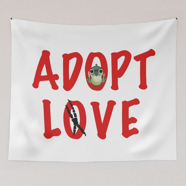 Item preview, Adopt Love - Ms. Hedwig, the Green Cheek Conure! designed and sold by HappyWings.