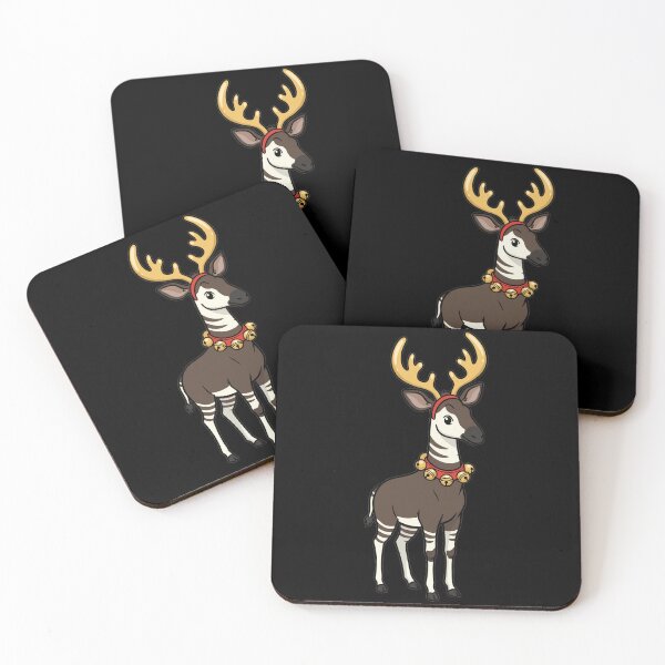 Item preview, Cute Christmas Okapi Reindeer Antlers Jingle Bells designed and sold by k3rstman1.