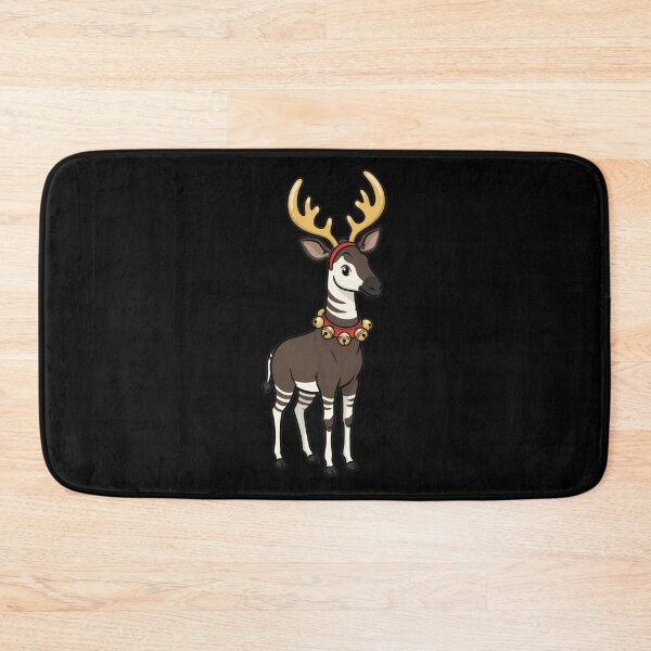 Item preview, Cute Christmas Okapi Reindeer Antlers Jingle Bells designed and sold by k3rstman1.