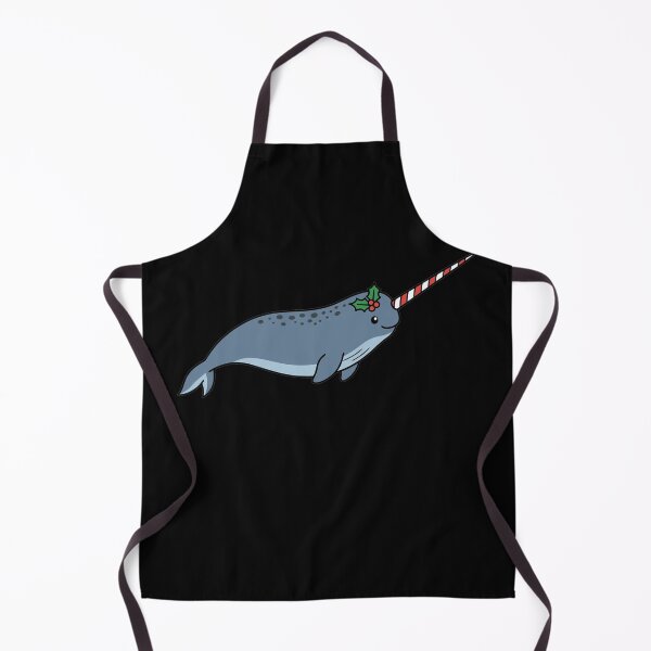 Item preview, Cute Christmas Narwhal with Candy Cane Horn designed and sold by k3rstman1.