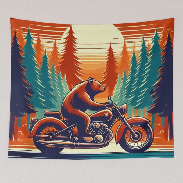 Item preview, Bear Rider – Sunset Forest Adventure designed and sold by Dogandesighn.