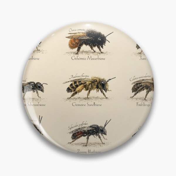 Item preview, Vintage poster of wild bees designed and sold by Nobody88.