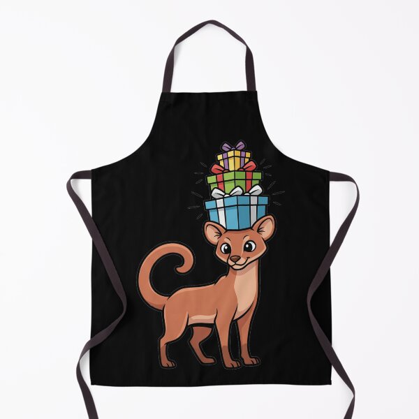 Item preview, Cute Cartoon Fossa Carrying Stacked Presents designed and sold by k3rstman1.
