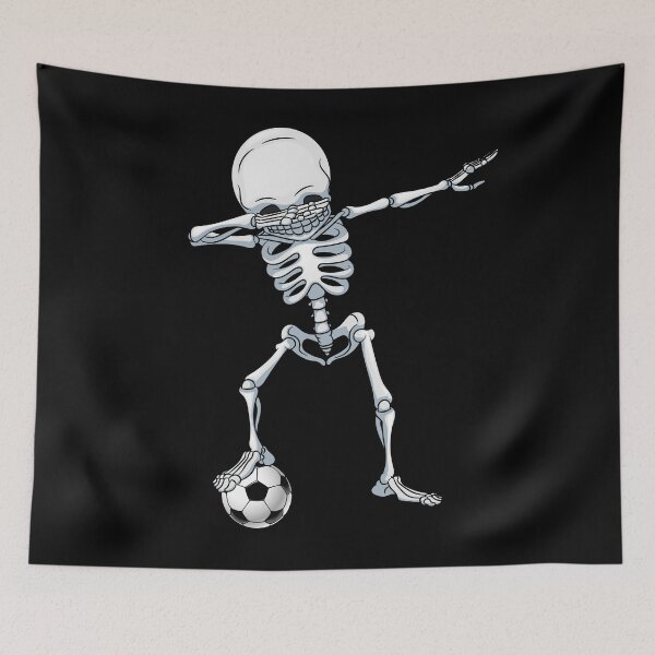 Item preview, Dabbing Skeleton Soccer T Shirt Halloween Costume Skull Funny Scary Gifts Kids Boys Youth Men designed and sold by LiqueGifts.
