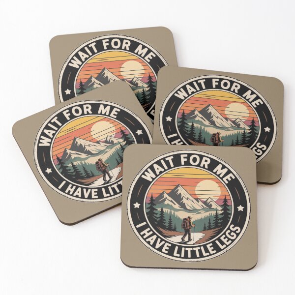 Item preview, “Wait for Me, I Have Little Legs” Retro Hiking Design designed and sold by NatArtSA.