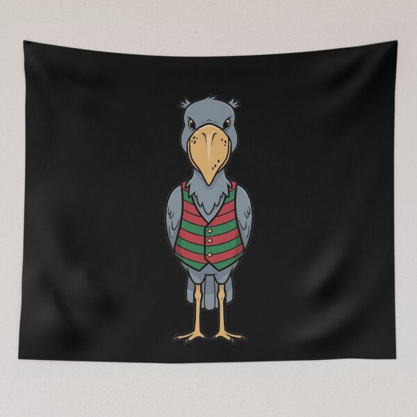 Item preview, Quirky Shoebill Stork Wearing Striped Waistcoat designed and sold by k3rstman1.