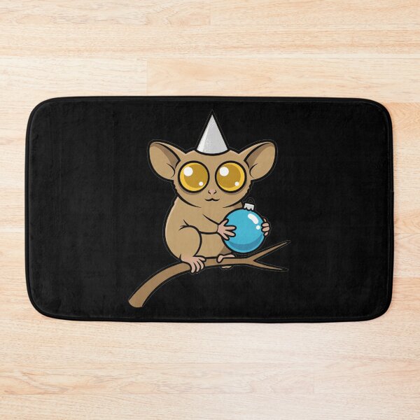 Item preview, Festive Tarsier With Blue Christmas Ornament designed and sold by k3rstman1.
