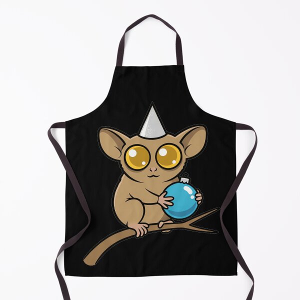 Item preview, Festive Tarsier With Blue Christmas Ornament designed and sold by k3rstman1.