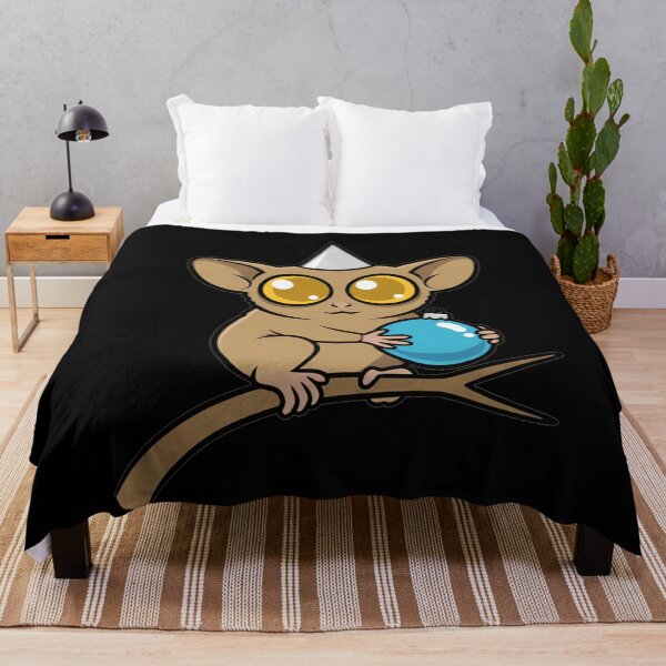 Item preview, Festive Tarsier With Blue Christmas Ornament designed and sold by k3rstman1.