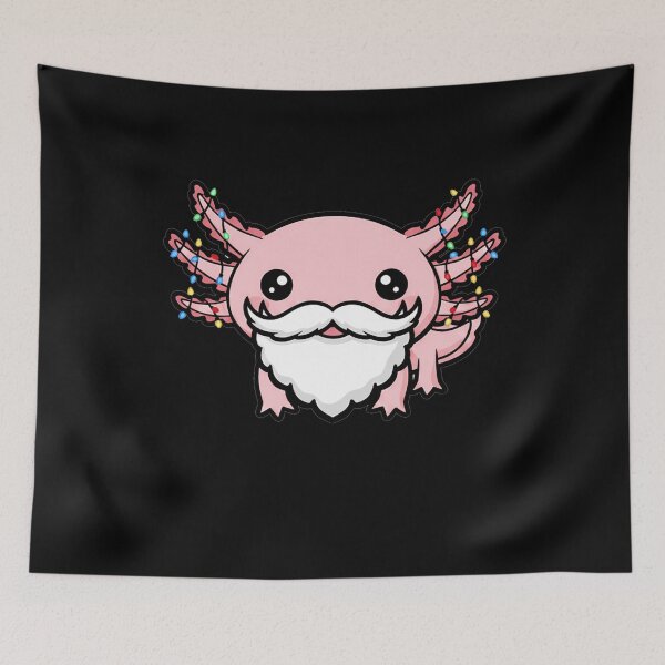 Item preview, Kawaii Santa Axolotl Holiday Christmas Lights designed and sold by k3rstman1.