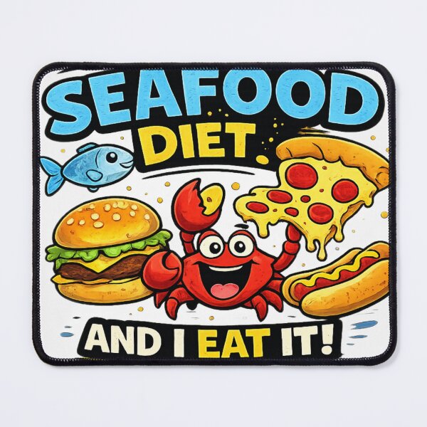 Item preview, I’m On a Seafood Diet designed and sold by JeriCanvasBloom.