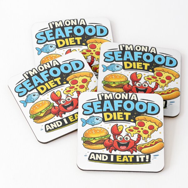 Item preview, I’m On a Seafood Diet designed and sold by JeriCanvasBloom.