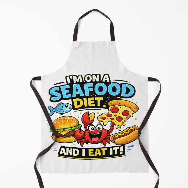 Item preview, I’m On a Seafood Diet designed and sold by JeriCanvasBloom.