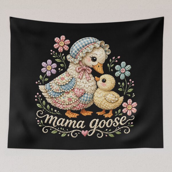 Item preview, Goose Mama New Mom , Cute Embroidery Style Mothers Day designed and sold by will freed18.