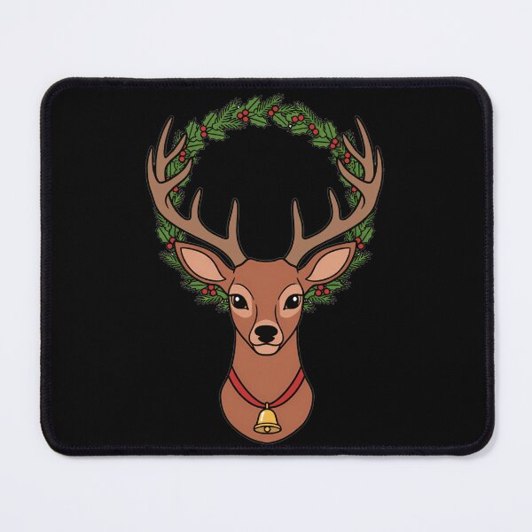 Item preview, Festive Christmas Reindeer with Holly Wreath designed and sold by k3rstman1.