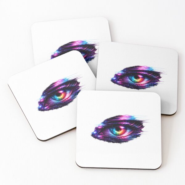 Item preview, Cyber Glitch Eye RGB Neon – Futuristic Digital Vision designed and sold by unglaublichGut.