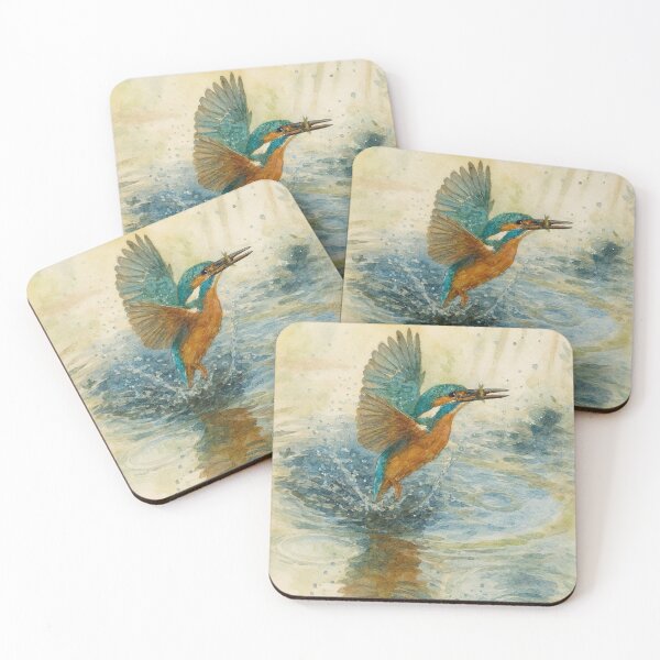 Item preview, Kingfisher’s Triumph: Watercolour Wildlife Art designed and sold by ChirpInc.