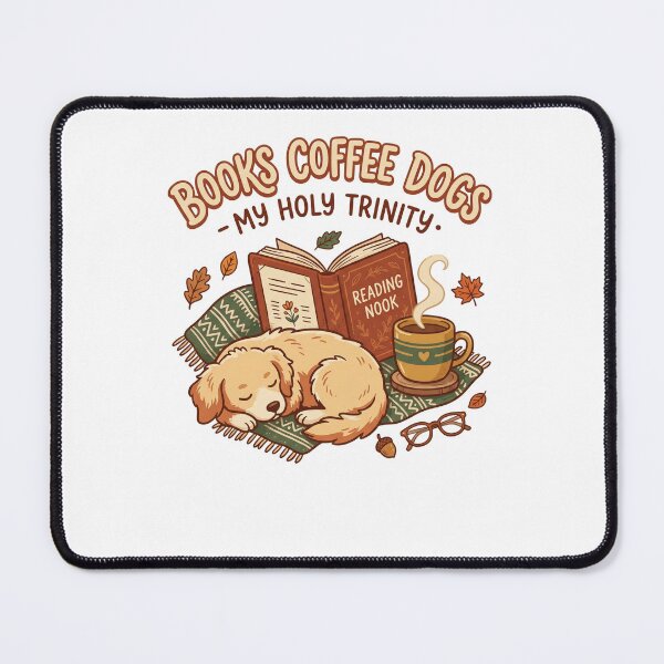 Item preview, Books Coffee Dogs My Holy Trinity Funny Dog Lover Reader T-Shirt Gift designed and sold by Egyptian king ⭐⭐⭐⭐⭐.