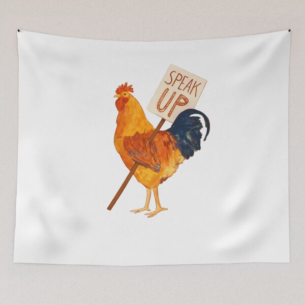 Item preview, Speak Up Chicken designed and sold by krystalRomanart.