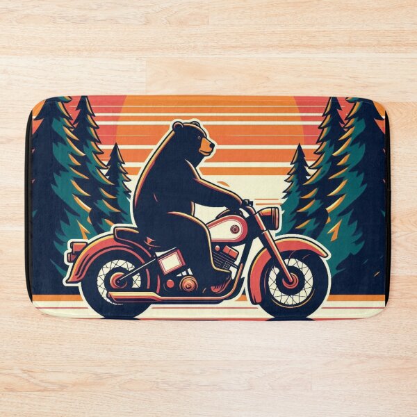 Item preview, Whimsical Bear – Sunset Badge designed and sold by Dogandesighn.