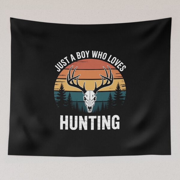 Item preview, Just A Boy Who Loves Hunting designed and sold by ThomasanHunter.