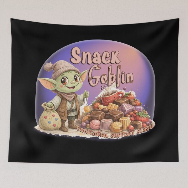 Item preview, Snack Goblin Emotional Support Stash designed and sold by Leslie Makes Stuff.
