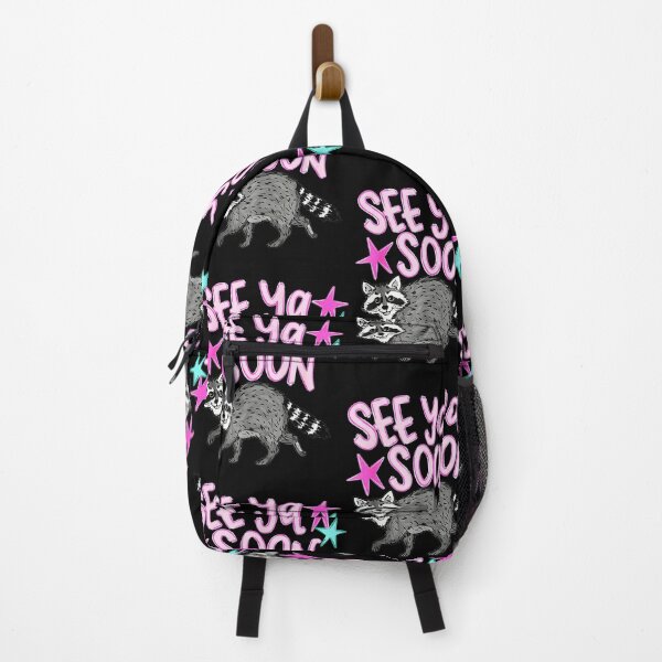 Item preview, See Ya Soon Raccoon Wildlife Animal Lover Farewell Message designed and sold by QuentinHarrow.
