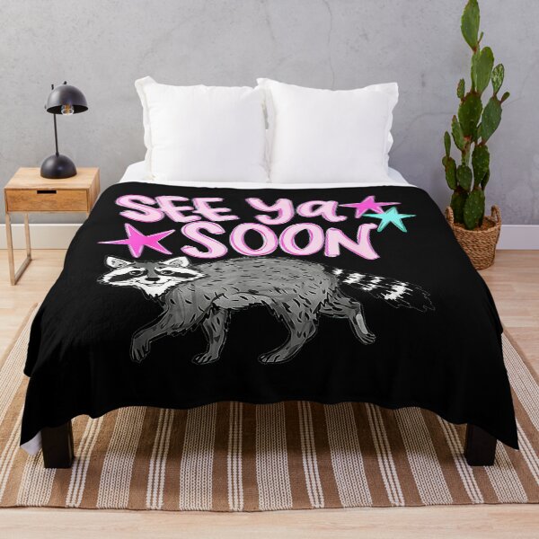 Item preview, See Ya Soon Raccoon Wildlife Animal Lover Farewell Message designed and sold by QuentinHarrow.