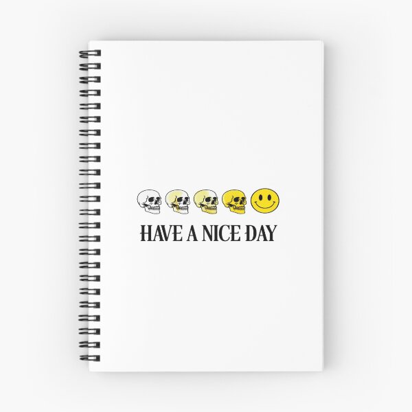 Item preview, Have a Nice Day Skull to Smiley | Retro Grunge Transformation Graphic for Apparel & Posters designed and sold by Bright Nest Studio.