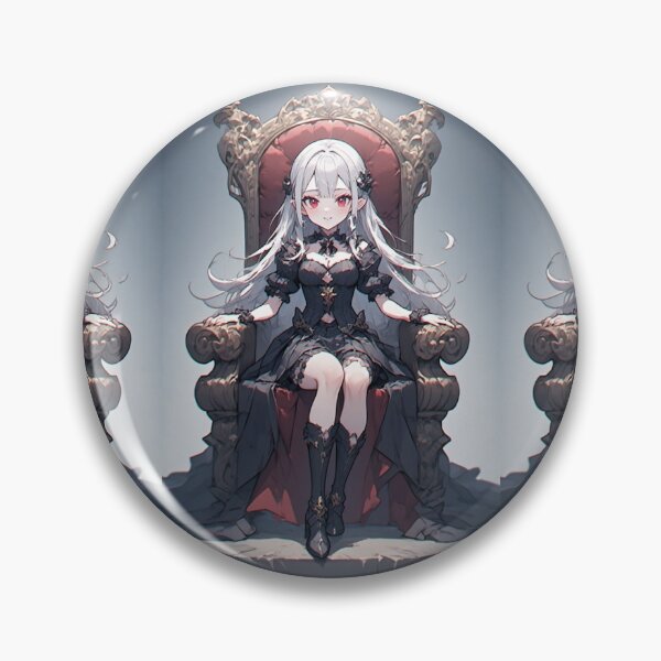 Artikelvorschau, Anime-Vampirmädchen auf einem Thron entworfen und verkauft von ArtsJulian.