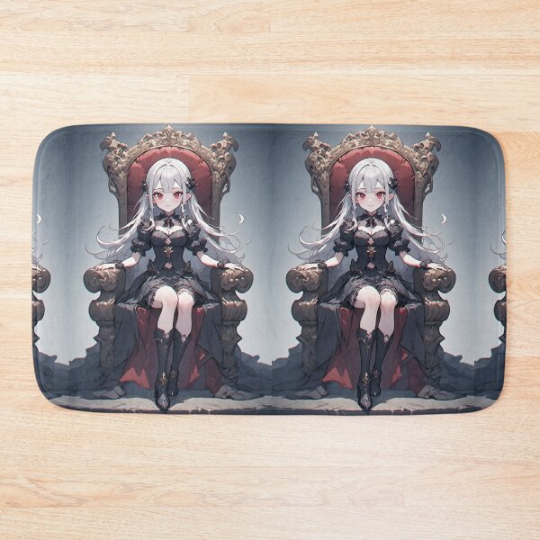 Item preview, Anime vampire girl on a throne designed and sold by ArtsJulian.
