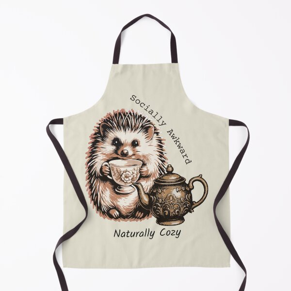 Item preview, Socially Awkward Naturally Cozy Hedgehog Tea Lover designed and sold by AlexandraSand.