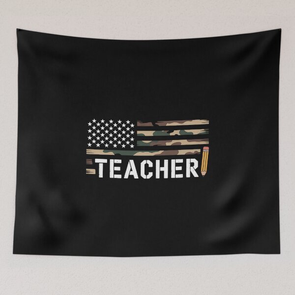 Item preview, Patriotic Teacher American Flag Camouflage 4th of July designed and sold by ThomasanHunter.
