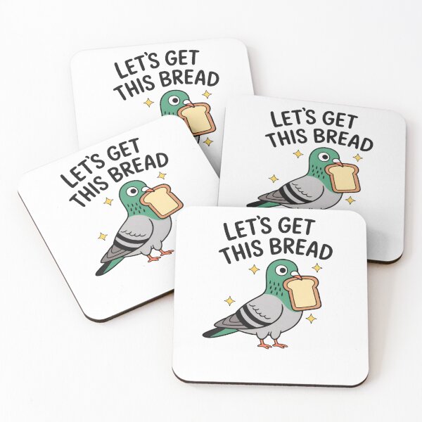 Item preview, Lets Get This Bread Cute Funny Pigeon designed and sold by krystalRomanart.