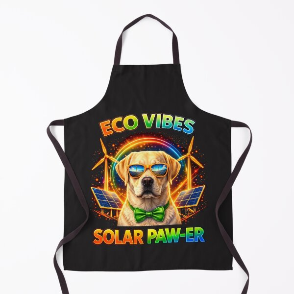 Item preview, Labrador Retriever Eco Vibes – Solar Pawer Neon Cyberpunk Dog Design designed and sold by PixelsPaws.