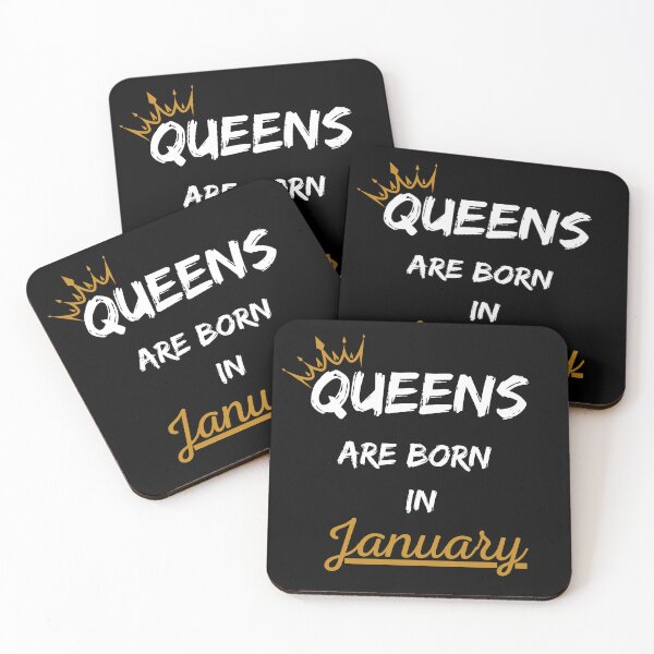 Item preview, Queens Are Born In January Birthday Gift Design designed and sold by CyfroweMysli.