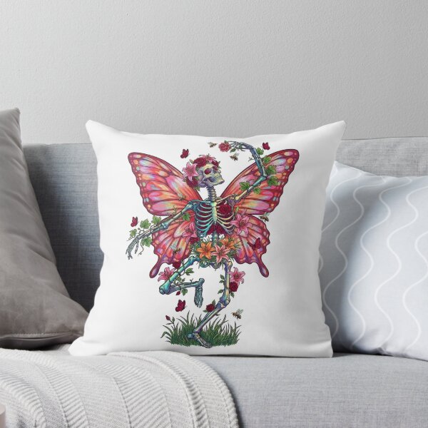 Item preview, Floral mystic skeleton dancing with joy designed and sold by ParryStickers.