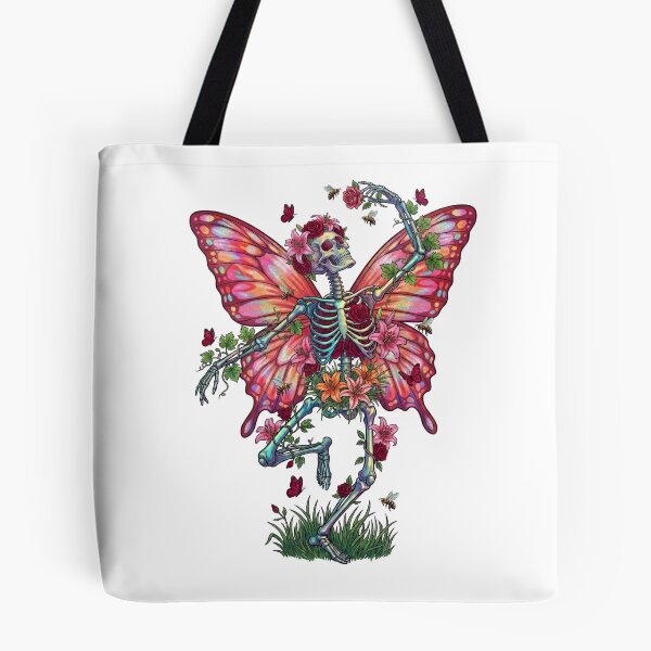 Item preview, Floral mystic skeleton dancing with joy designed and sold by ParryStickers.