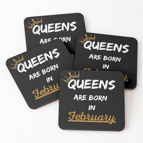 Item preview, Queens Are Born In February Birthday Gift Design designed and sold by CyfroweMysli.
